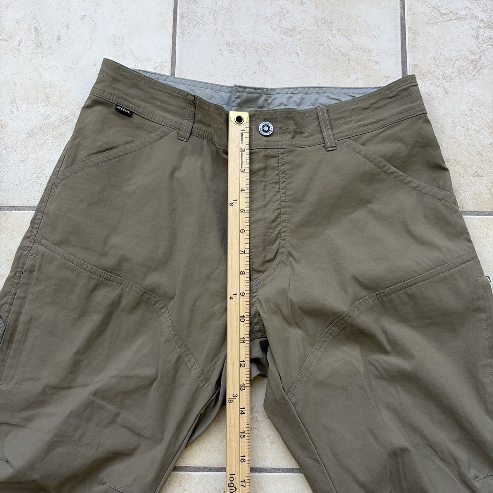 Kuhl Pants Mens 35x30 Tan Brown Renegade Quick Dry Zip Cargo Performance Chino - Picture 15 of 16
